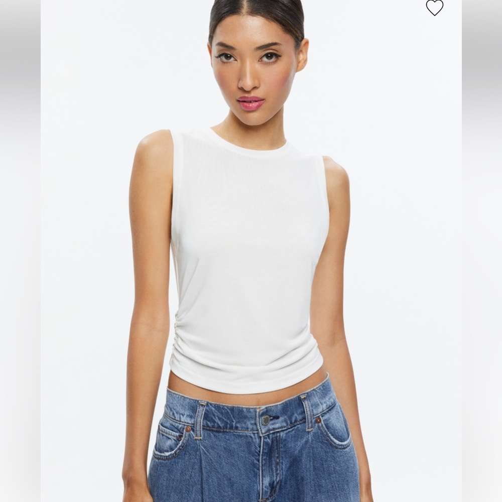 Alice + Olivia White Tank Top